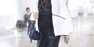 Short jacket and long T-shirt (it looks very energetic when layered with carrot pants)