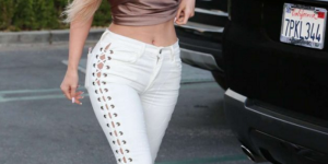 T-shirts and casual pants can also dominate the street (a little flesh will make it more eye-catching)