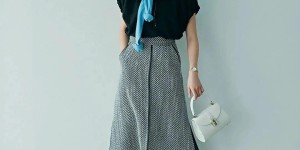 How to tuck in a T-shirt with a long skirt (T-shirt with skirt looks handsome and beautiful)