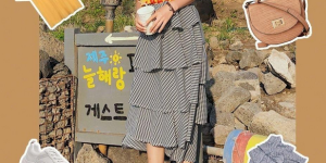 T-shirt and skirt combination plan (make your summer colorful)