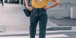 What pants to match with a yellow T-shirt (yellow T-shirts are very eye-catching with these four combinations)