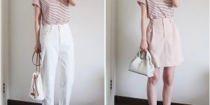 How to match T-shirts in summer (it looks great with skirts and cropped pants)