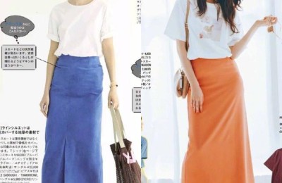 Summer T-shirt + skirt are in this color combination (fresh, age-reducing, high-end, commuting and casual)