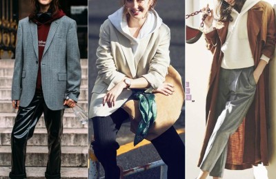 A great way to dress up in autumn (all thanks to sweatshirts. These matching demonstrations are so cool)