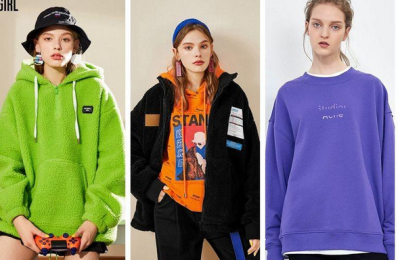 There are several styles of sweatshirts (these 4 styles of sweatshirts can be chic or elegant)
