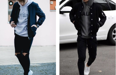 How to wear a sweatshirt to look stylish (boys wear a basic sweatshirt in a fashionable style)