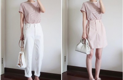 How to match T-shirts in summer (it looks great with skirts and cropped pants)