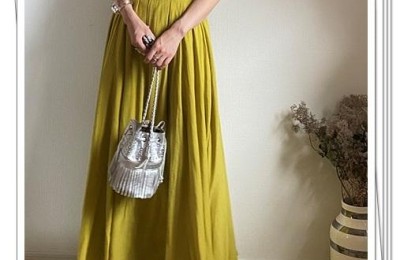 What does crepe fabric look like (Japanese fashion blogger’s summer fashion outfit demonstration)