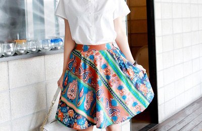 White shirt elegant temperament OL spring and summer matching tips