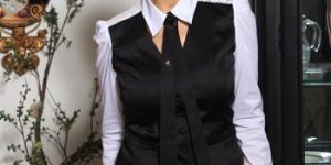 Photo: Tianniu's professional attire shows temperament and neutral dress leads the fashion trend