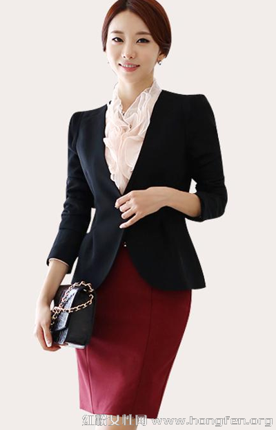 Professional sexy and beautiful dressing skills say goodbye to rigid black and white matching
