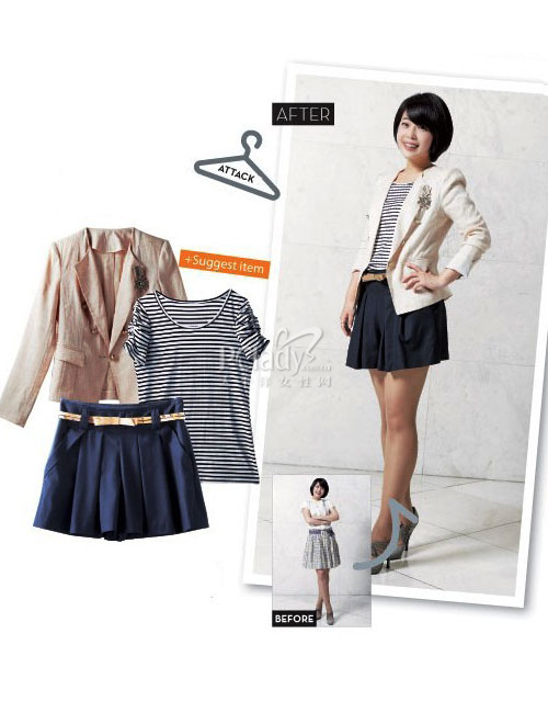 It is more eye-catching when paired with professional attire in the office