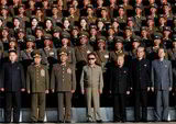 External, according to a  A source in Chongjin City, North Korea, said that in addition to receiving a portrait of Kim Jong-un in uniform, Fang also received a portrait of Kim Jong-un discussing documents with North Korean leader Kim Jong-il.  According to reports, these portraits produced by North Korea's Mansudae Creation Group will be hung in the rooms of various institutions and families in North Korea.  