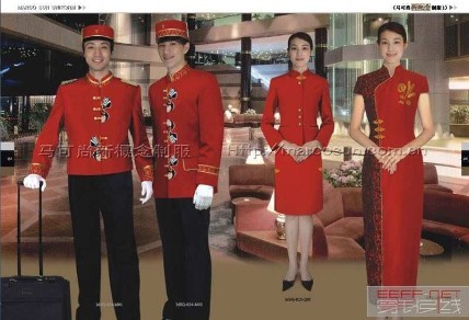 Beauty in professional attire in hotel